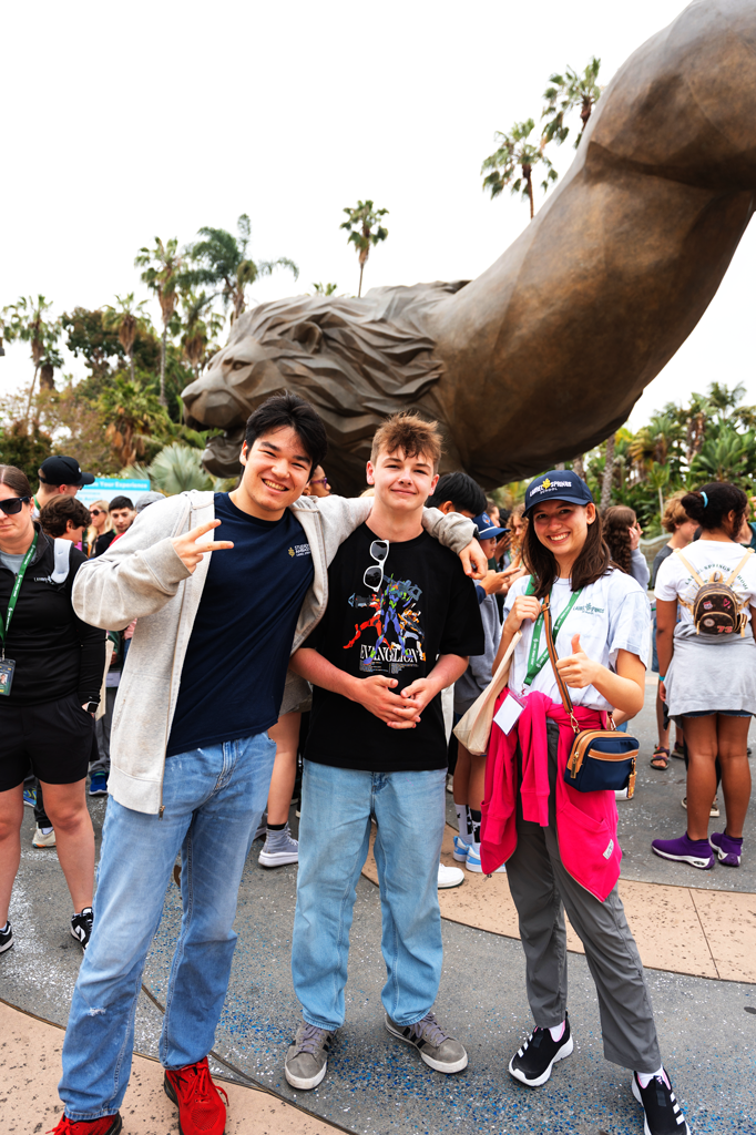 Families exploring the San Diego Zoo together during YEC 2025
